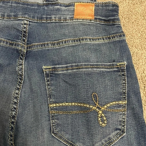 DENIZEN from Levi's Skinny Overalls Distressed size XS side zipper - Picture 12 of 12